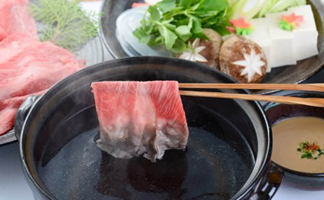 天然水で作る贅沢しゃぶしゃぶ
