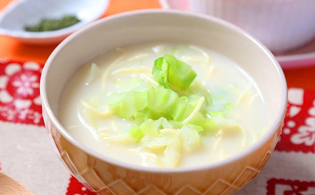 豆乳ととろけるチーズが決め手！「クリーミーみそ汁」